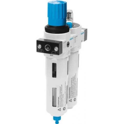 Regulátor s filtrem, řada: G 1/2 40 μm, přípojka portu: 1/2 in G, max. tlak: 12 bar Automatické Prepared For G1/4 Festo