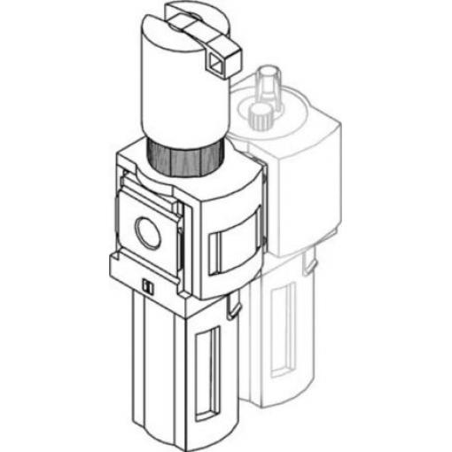 Regulátor s filtrem, řada: MS 40 μm, přípojka portu: G 1/2, max. tlak: 18 bar Ruční Festo 8042673