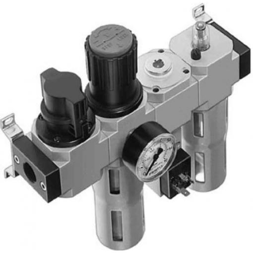 Regulátor s filtrem, řada: G 1/8 40 μm, přípojka portu: 3/4 in G, max. tlak: 12 bar Automatické Festo 185826