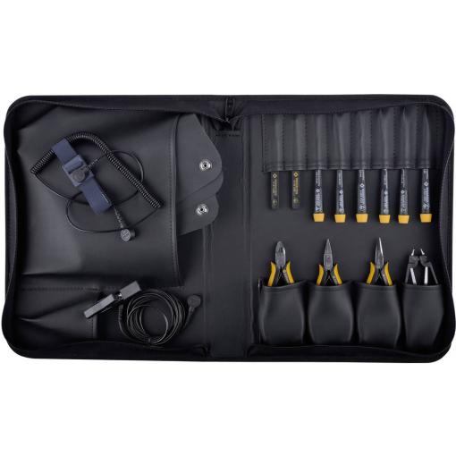 BERNSTEIN Tools for Electronics Antistatic 2220 sada nářadí profesionální v tašce 12dílná