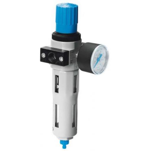 Regulátor s filtrem, řada: D 40 μm, přípojka portu: 1/4 in G, max. tlak: 12 bar Automatické 1/4 in Festo 159635