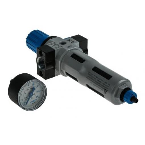Regulátor s filtrem, řada: G 3/4 40 μm, přípojka portu: 3/8 in G, max. tlak: 12 bar Automatické Festo 162684