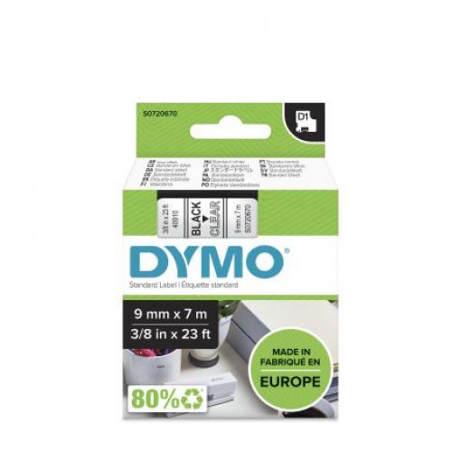 Páska do tiskárny štítků barva tisku Černá Čirá Vrstvené pro různé modely tiskáren Dymo 210D, Dymo 280, Dymo 160, Dymo