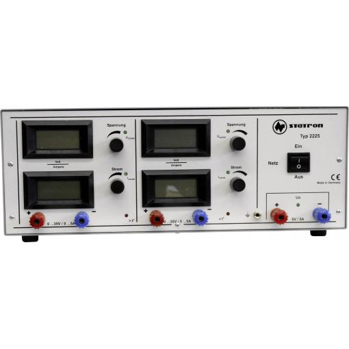 Statron 2225.4 laboratorní zdroj s nastavitelným napětím, 0 - 35 V, 0 - 5 A, 375 W, výstup 3 x, 2225.4
