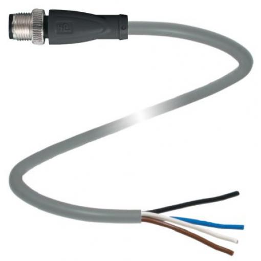 Kabel ovladače snímače, A: Vnější, A: Rovný 4, B: Bez koncovky, 250V, IP67, IP68, IP69K, řada: V1S-G-5M-PUR Pepperl +