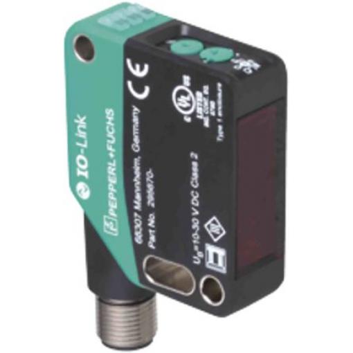Pepperl + Fuchs Fotoelektrický snímač, řada: OBG8000 LED Blok, výstup: NPN/PNP Retroreflexní IP67, IP69K, IP69