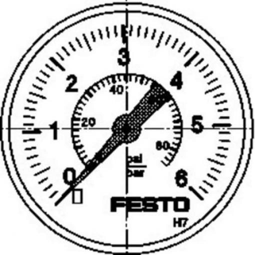 FRL, řada: D, přípojka portu: 1/2 in G Ruční odvod velikost filtrace 5 μm Festo Integrovaný ukazatel tlaku