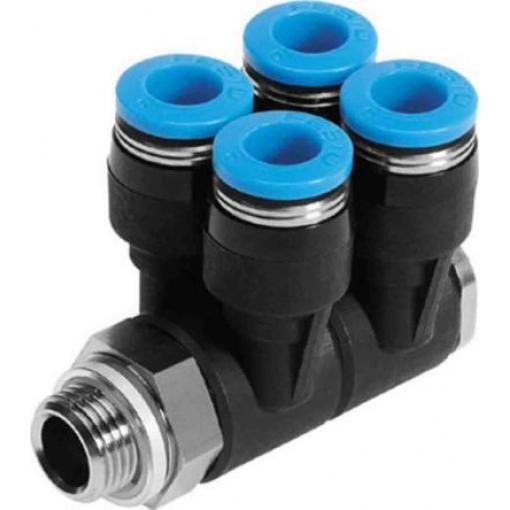 Festo Pneumatická armatura, řada: QSLV2-G1/2-12 Male závit G1/2, Pneumatické připojení