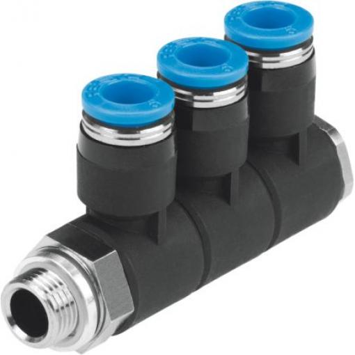 Festo Pneumatická armatura, řada: QSLV3-G1/2-12 Vnější závit G