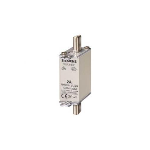 Pojistka s centrovanými vývody 160A NH000 F gG Siemens 250V ac