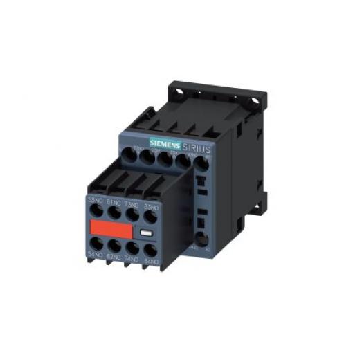 Siemens Relé stykače napětí ve vinutí 24V dc 10 A 690V ac s 7 NO, 1 NC kontakty 24V dc, rozsah: 3RH2