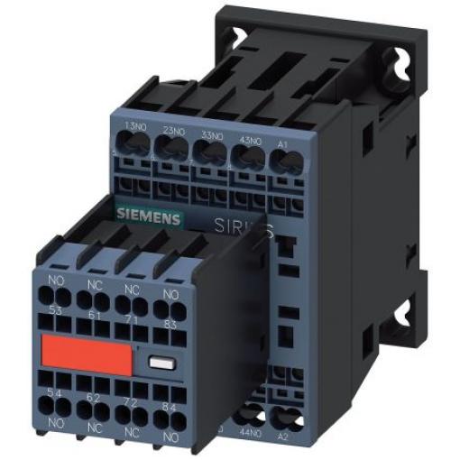 Siemens 6 NO, 2 NC Relé stykače napětí ve vinutí 24V dc 10 A s 6 NO, 2 NC kontakty 24V dc, rozsah: 3RH2