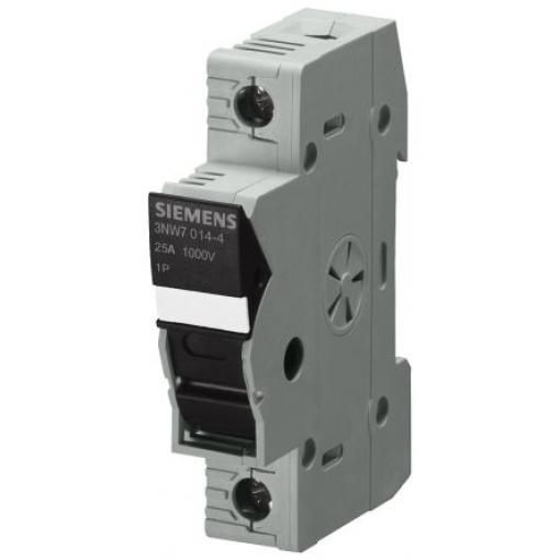 Držák pojistek s montáží na lištu DIN 30 A 1 kV Siemens 10 x 38 mm 1pólový