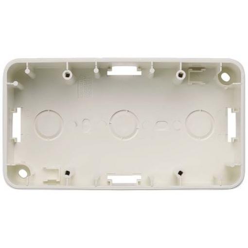 Instalační krabice DELTA 42.5 mm Lesklý Termoplast Bílá 80mm Siemens IP20 Povrch 42.5 mm