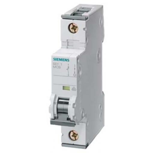 Siemens Miniaturní jistič, rozsah: 5SY5 1pólový 16 A vypínací výkon 10 kA, charakteristika: Typ C, rozsah: SENTRON 400 V