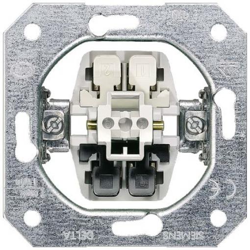 Spínač světel, rozsah: DELTA Přepínač Šroubová svorka 2cestný 1, 250 V Kov Siemens, rozsah: DELTA