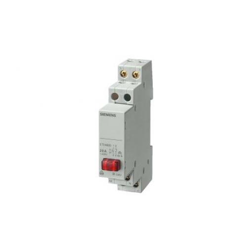 Siemens Tlačítkový spínač, řada: 5TE IP20 SPST 20 A, barva LED: Bílá