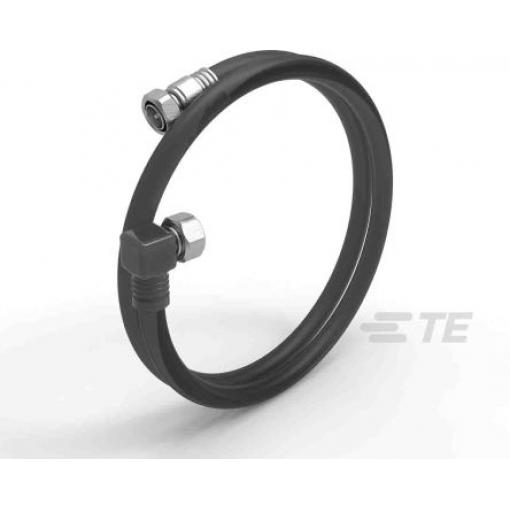 Koaxiální kabel, řada: 4.3-10 RF, Černá Polyetylen, vnější průměr: 13 mm OD 1 m 50 Ω TE Connectivity S koncovkou
