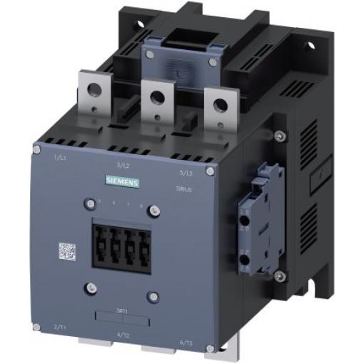 Siemens 2 NO, 2 NC Stykač napětí ve vinutí 220V ac/dc, 240 V ac/dc 3pólový 400 A 690V 200 kW s 2 NO/2 NC kontakty 240V