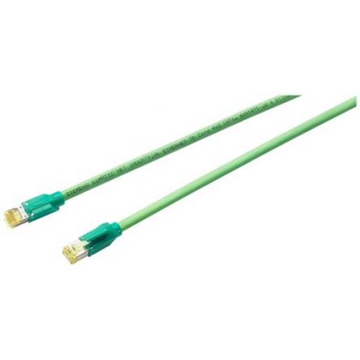 Siemens Cat6a Ethernetové kabely, řada: 6XV1870, Zelená, 80V 10 m, typ pláště: Hliníková fólie