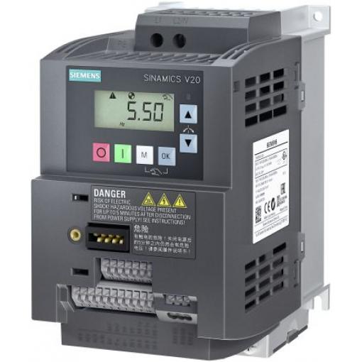 Měnič kmitočtu, řada: SINAMICS V20 1.5 kW 1 550Hz 480 V IP20 Siemens 41 A