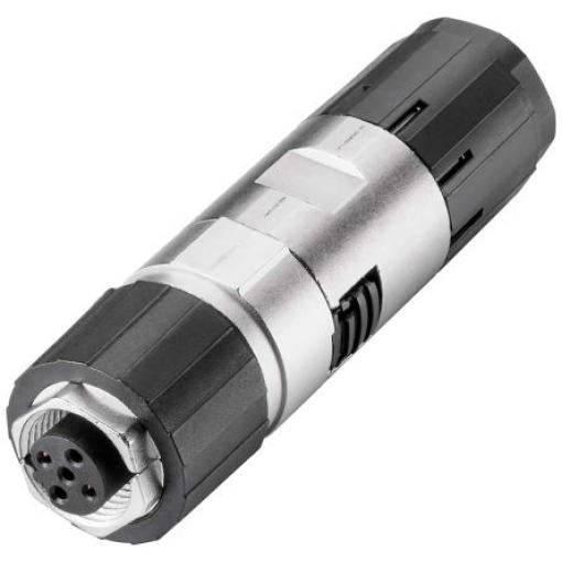 Kulatý konektor, počet kontaktů: 5, Kabel, velikost: M12 Siemens, pohlaví kontaktu: Vnitřní, orientace těla: Rovný
