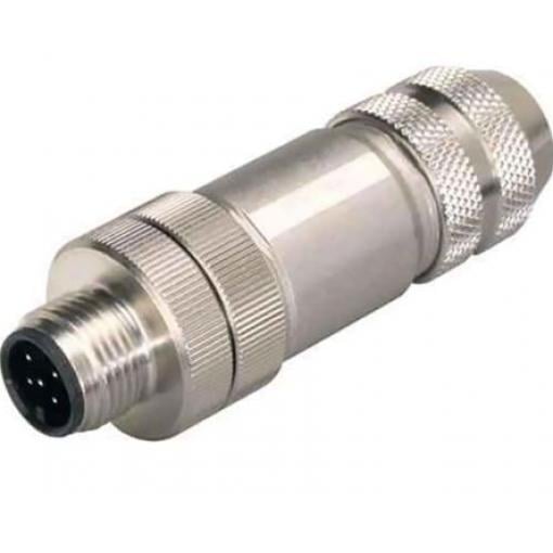 Kulatý konektor, počet kontaktů: 5, Kabel, velikost: M12 Siemens, pohlaví kontaktu: Vnitřní, orientace těla: Rovný