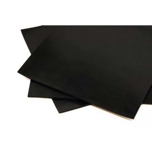 RS PRO Pryžová deska barva Černá, délka: 1.4 m, šířka: 1 m, tloušťka: 1.5 mm, 110 °C