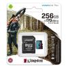 Karta Micro SD MicroSDXC 256 GB Ne 3D TLC Kingston, řada: Canvas Go! Plus