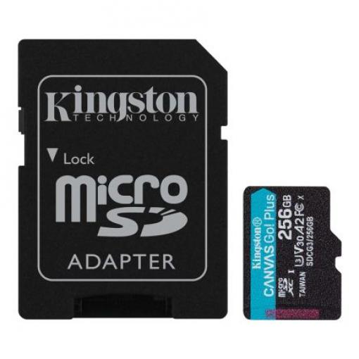 Karta Micro SD MicroSDXC 256 GB Ne 3D TLC Kingston, řada: Canvas Go! Plus