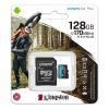 MicroSD 128 GB MicroSDXC 3D TLC Kingston Třída 10 85 °C -25 °C