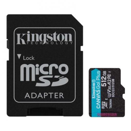 MicroSD 512 GB MicroSDXC 3D TLC Kingston Třída 10 85 °C -25 °C
