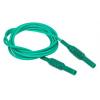 RS PRO Zkušební kabel s konektorem, Zelená 10A, délka kabelů: 1.5 m, 1 kV, úroveň kategorie: CAT III