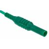 RS PRO Zkušební kabel s konektorem, Zelená 10A, délka kabelů: 1.5 m, 1 kV, úroveň kategorie: CAT III