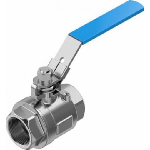Pneumatický ventil s ručním ovládáním, řada: VZBE Páka 1/2 in NPT, materiál tělesa: Nerezová ocel 4745221, teplotní
