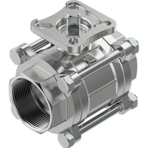 Pneumatický ventil s ručním ovládáním, řada: VZBE Páka 2 in NPT, materiál tělesa: Nerezová ocel 4809122, teplotní