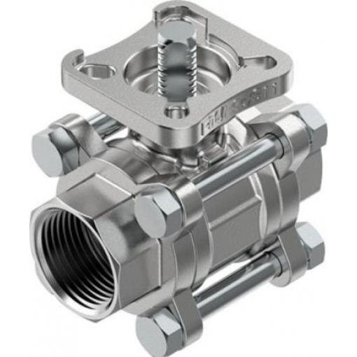Kulový ventil, Nerezová ocel VZBE-1-T-63-T-2-F0405-V15V15 Se závitem Festo NPT NPT