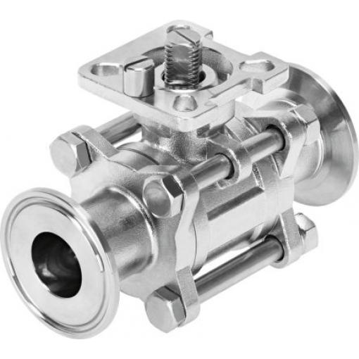 Kulový ventil, Nerezová ocel VZBD-3/4-S1-16-T-2-F0304-V14V14 Svorka na ASME-BPE Festo G