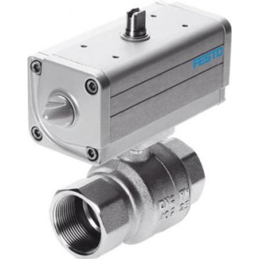 Ventil spneumatickým pohonem VZPR-BPD-22-R14 Kuličkové Festo EN 10226-1 Vnitřní Rp1/4