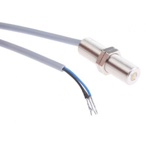 Přesný polohový spínač Válcový Niklovaná mosaz, výstup: PnP 10 Hz 50 mA Kabel IP50 Baumer 29.5 mm