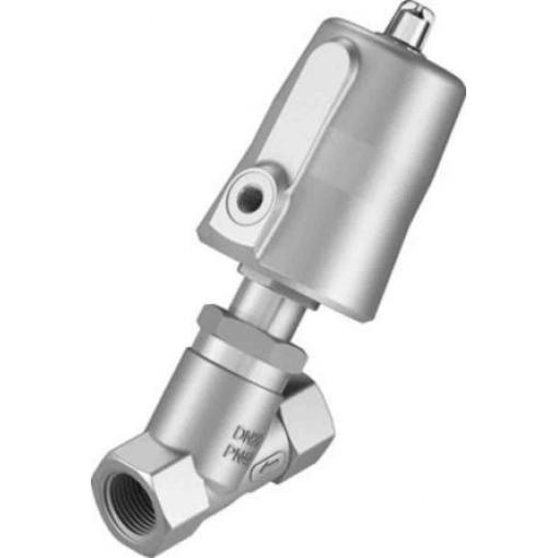 Ventil spneumatickým pohonem VZXF-L-M22C-M-A-N34-180-M1-V4V4T-50-16 Úhlové sedlo Festo NPT Vnitřní 18 mm