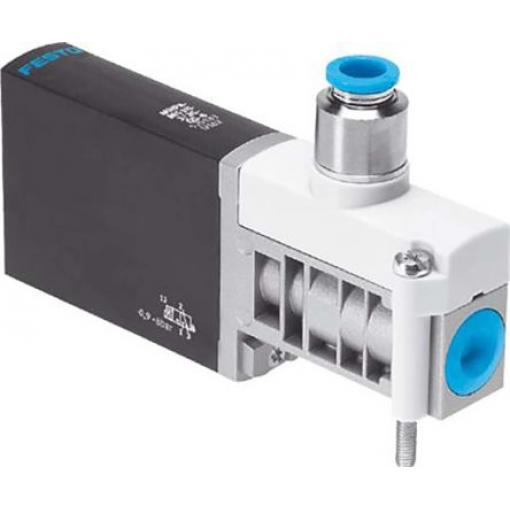 Pneumatický solenoidový/řídicí regulační ventil 3/2 uzavřený monostabilní, řada: MHP4 Metrické Elektřina, max. průtok: