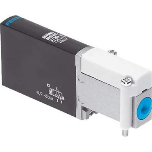 Pneumatický solenoidový/řídicí regulační ventil 5/2 monostabilní, řada: MHA2-MS1H-5/2-2 Metrické Elektřina, max. průtok: