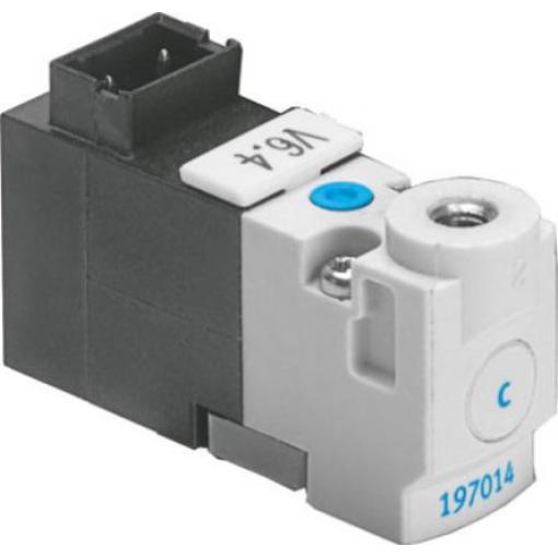Pneumatický solenoidový/řídicí regulační ventil 3/2 uzavřený monostabilní, řada: MHP1-M1H-3/2G-M3-TC Metrické Elektřina,