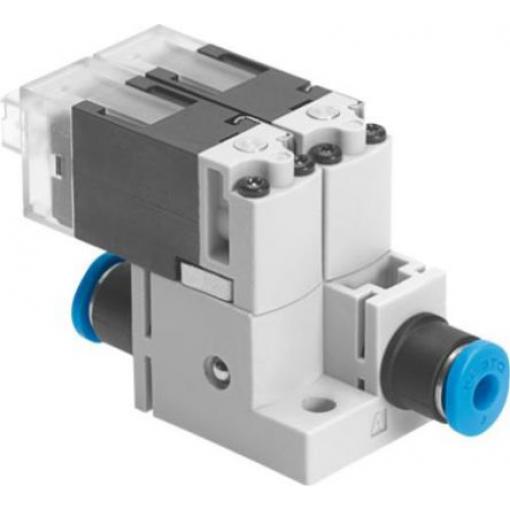 Pneumatický solenoidový/řídicí regulační ventil 2 x 2/2 uzavřený, Monostabilní, řada: MHA1 Metrické Elektřina, max.