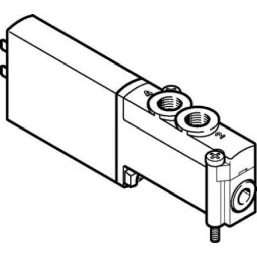 Pneumatický solenoidový/řídicí regulační ventil 5/2 monostabilní, řada: MHP2-MS1H-5/2-M5 5 mm Elektřina, max. průtok: 90