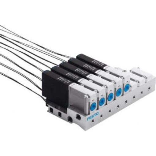 Pneumatický solenoidový/řídicí regulační ventil 5/2 monostabilní, řada: MHA2 Metrické Elektřina, max. průtok: 90 L/min