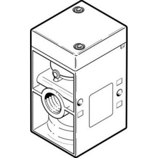 Elektromagnetický ventil 3/2 běžně otevřený, NC, Monostabilní, řada: VL/O-3-3/4 G 1/4", G 3/4" Pneumatický, max. průtok: