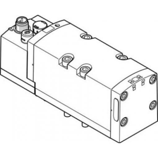 Elektromagnetický ventil 5/2 monostabilní, řada: VSVA M12 x 1 Elektřina, max. průtok: 4000 L/min Festo 24 V