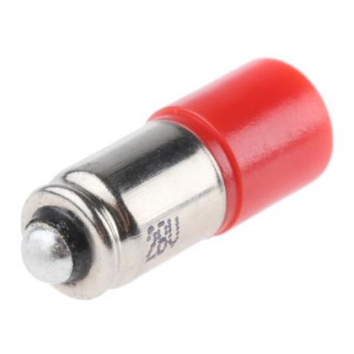 RS PRO Kontrolka barva světla Červená, objímka žárovky: Miniaturní drážka Jednočipové, průměr: 6 mm, 28 V ac/dc